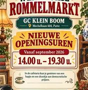 Gezellige wekelijkse binnenrommelmarkt.