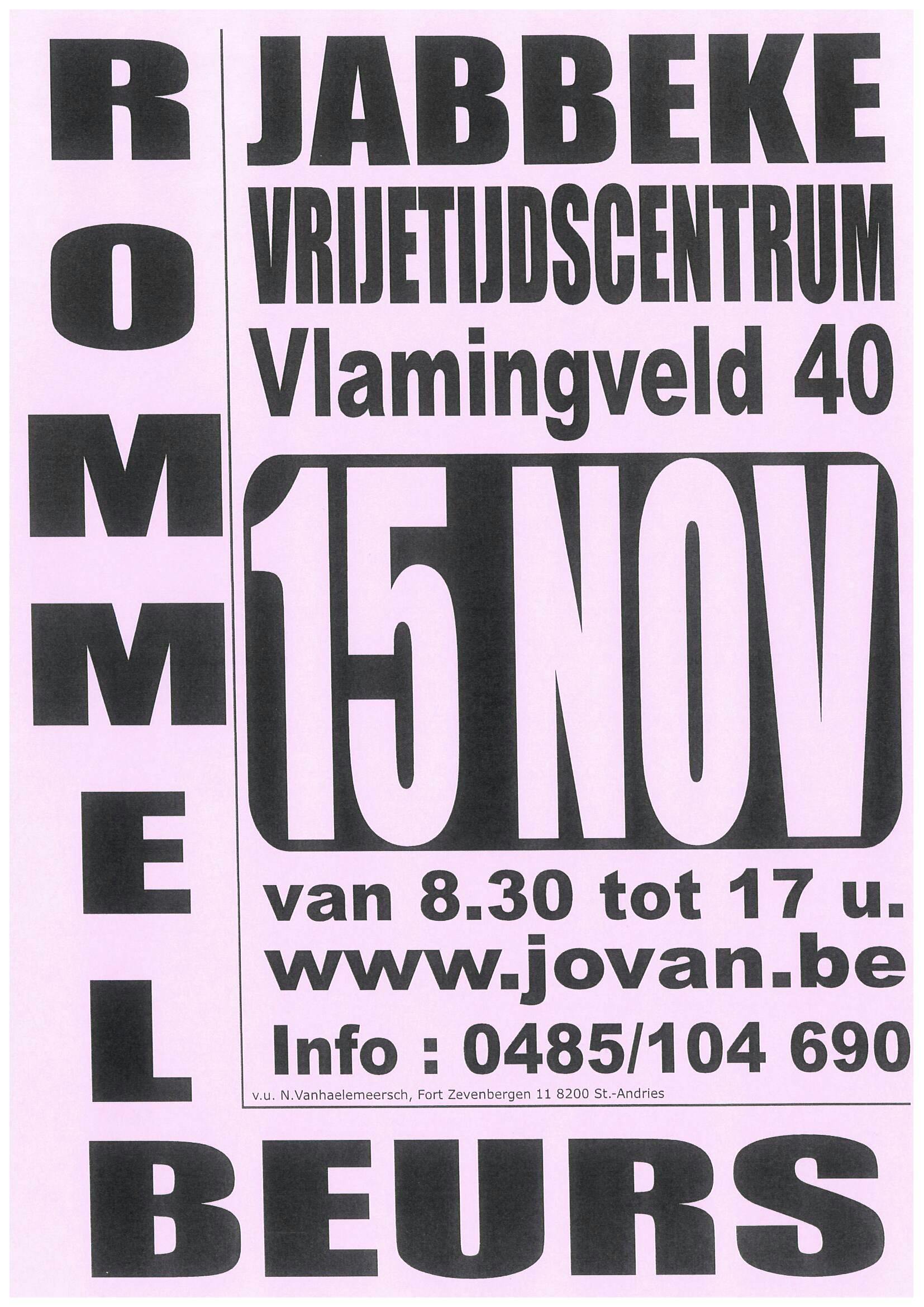 Rommelbeurs Jabbeke - Org. JOVAN